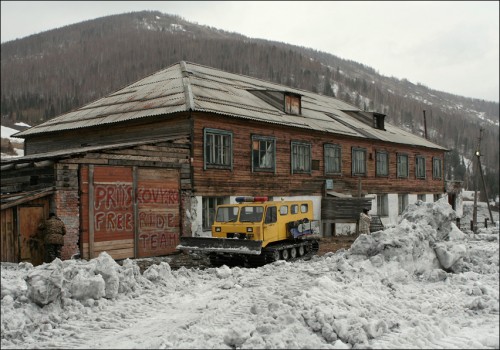 Наша гостиница в Приисковом. Бывшая больница.